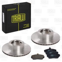 Комплект торм. дисков и колодок для а/м ГАЗ 3302 перед. (BK 145)