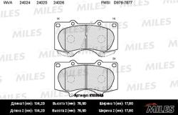 E100046 Колодки тормозные TOYOTA LC 120 /MITSUBISHI PAJERO 06> передние SemiMetallic