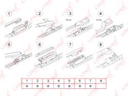 Щётка стеклоочистителя бескаркасная, 650мм XF650