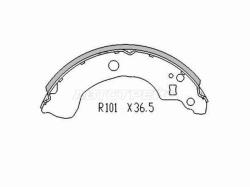 Колодки тормозные барабанные Nissan Almera 00-06 / Primera 95-02