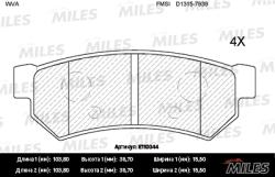 E110044 Колодки тормозные CHEVROLET LACETTI 07-/DAEWOO NUBIRA задние SemiMetallic