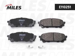 E110251 Колодки тормозные SUBARU IMPREZA 2.0 11.02- задние SemiMetallic