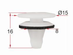 Клипса крепления заднего фонаря HYUNDAI/KIA (1 шт.)