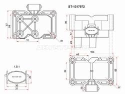 Катушка зажигания FORD FOCUS 98-11/FIESTA 03-08/MONDEO 96-07 (модуль)