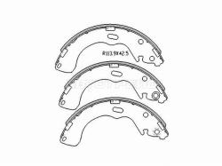 Колодки тормозные барабанные Ford Maverick 00-07 / Mazda 626 97-02