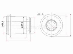 Сайлентблок Toyota Land Cruiser Prado (J120,J150) 02-20 / Lexus GX 09-23 / Toyota 4Runner 02-24 / FJ