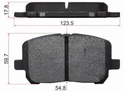 Колодки тормозные (Спереди) Toyota Ipsum (ACM20) 01-09 / Noah 01-07