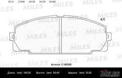 Колодки тормозные TOYOTA HIACE 2.0-2.7 84- передние SemiMetallic E100355