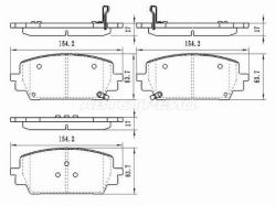 Колодки тормозные (Спереди) Hyundai Santa Fe 18-21 / Kia Sorento 20-