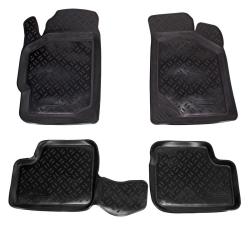 AIRLINE ACM-PS-92 Ковры для KIA Spectra (04-11), 4 шт., выс.борт, ТЭП, черн.