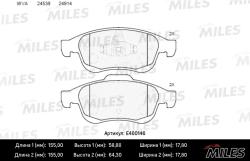 E400146 Колодки тормозные RENAULT DUSTER 10-/FLUENCE 10-/MEGANE III 08- пер. LowMetallic