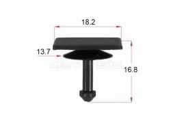 Клипса жабо SUBARU (1шт.)