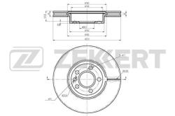 Диск торм. перед. FORD GALAXY 00- SEAT ALHAMBRA 96- VW TRANSPORTER IV 90- SHARAN 95- bs-5846