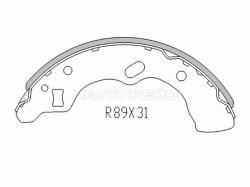 Колодки тормозные барабанные Mazda Demio 96-02 / Revue 90-97