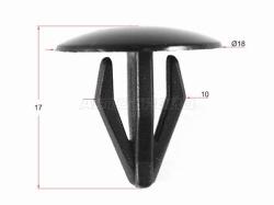 Клипса фиксатор HONDA (1 шт.)