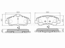 Колодки тормозные (Спереди) Peugeot 308 13-17 / Citroen C-Elysee 12-16
