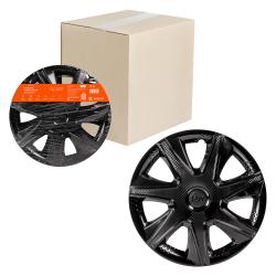 Колпаки колесные 14" "Джой", черный глянец, карбон, компл. 2 шт. (AWCC-14-33)