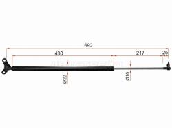 Амортизатор крышки багажника Honda Stream 00-06 (Справа)