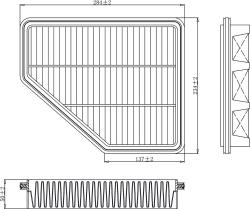 Фильтр для а/м Changan CS75 (18-)/(21-) 1.8T (возд.) (TR55770)