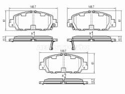 Колодки тормозные (Спереди) Honda Accord 12-16 / Stepwgn 15-21 / Vezel 13-21