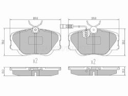 Колодки тормозные (Спереди) Mercedes-Benz E-Class 84-95 / 190 82-94