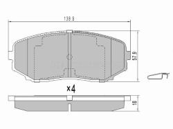 Колодки тормозные (Спереди) Mazda CX-7 06-12 / Mitsubishi L200 15- / Pajero Sport 16- / Mazda Bongo