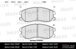E100103 Колодки тормозные CHEVROLET CAPTIVA/OPEL ANTARA 07- передние SemiMetallic