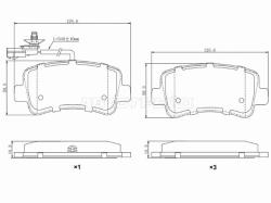 Колодки тормозные (Сзади) Nissan AD 06-16 / Renault Master 10-