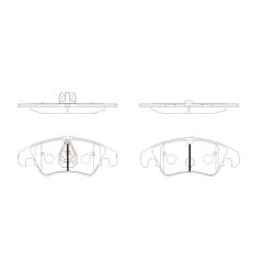 GK1476 Колодки тормозные AUDI A4/A4 ALLROAD/A5/Q5 1.8-3.2 07- передние с датч.