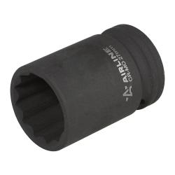 Головка ударная торцевая 3/4"DR двенадцатигранная 27мм, L=56мм (ATAS811)