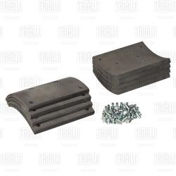 Накладка торм. колодки для а/м КАМАЗ 6580 Р/К 8 шт. R0 с закл. (4 дл./4 кор.) (BLT 0723)