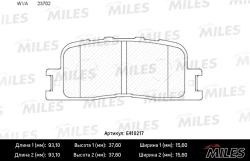 E410217 Колодки тормозные TOYOTA CAMRY (V30) 01>04/HIGHLANDER 00>07 задние LowMetallic