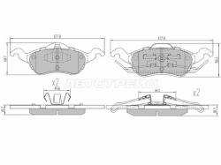 Колодки тормозные (Спереди) Ford Focus 98-04