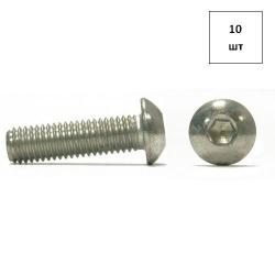 Винт М 8х25 полукр.гол. ISO 7380 A2 10шт FORTLUFT sts018758