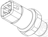 Датчик давления хладагента для а/м VW Passat B5 (96-)/Audi A4 B5 (94-) (LRPS 1807)