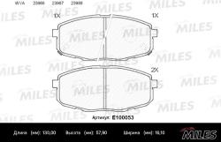 Колодки тормозные HYUNDAI i30 07-/KIA CEED 07-/CARENS 02- передние SemiMetallic E100053