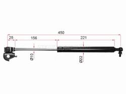 Амортизатор капота Toyota Land Cruiser (J80) 89-97 / Lexus LX 95-97 (Справа)