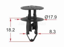 Клипса крепежная RENAULT (1 шт.)