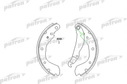 PSP198 Колодки тормозные барабанные