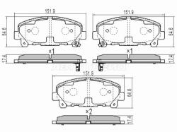 Колодки тормозные (Спереди) Honda Accord 08-13 / Acura TLX 14-16