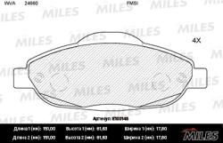 E100145 Колодки тормозные PEUGEOT 308 07-/3008 09- передние SemiMetallic