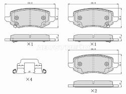 Колодки тормозные (Сзади) TANK 500 21-