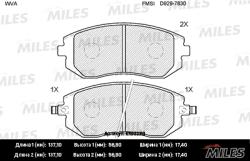 E100220 Колодки тормозные SUBARU FORESTER 01-/IMPREZA 01-/LEGACY 98- перед. SemiMetallic