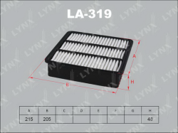Фильтр воздушный MITSUBISHI COLT/LANCER 1.3-1.6 LA-319