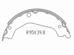 Колодки тормозные барабанные Hyundai Terracan 01-07