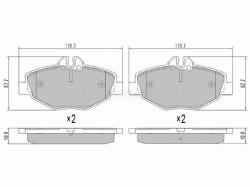 Колодки тормозные (Спереди) Mercedes-Benz E-Class 02-09