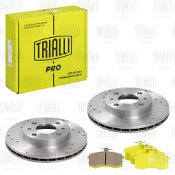 Комплект торм. дисков и колодок для а/м Лада 2110 R-13 перед. (перф + керам) (BK 435) PRO