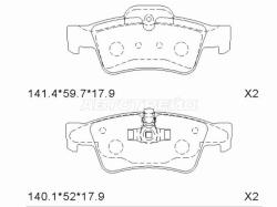 Колодки тормозные (Сзади) Mercedes-Benz M-Class 05-11 / S-Class 05-13 / CL-Class 06-14 / G-Class 94-