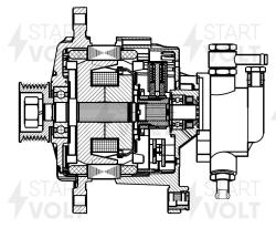 Генератор для а/м ГАЗ Газель Next (22-)/NN (22-) с дв. 2.5d [G] 140A (LG 0322)