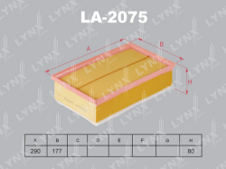 Фильтр воздушный AUDI A3/SKODA OCTAVIA/VW GOLF 1.2-2.0 12- LA-2075
